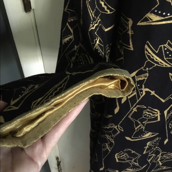 Vintage African print duster/kimono large - Picture 8 of 9